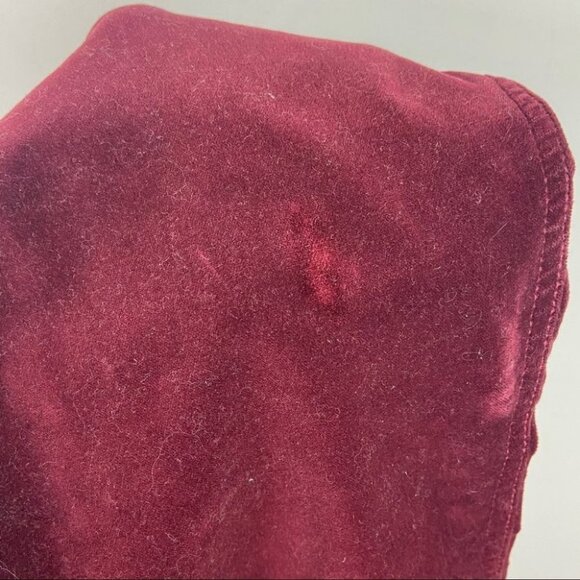 RE/DONE Burgundy Velvet Skinny Pants Button Fly Pants Size 29‎ Slim Velour Slim - Picture 12 of 12